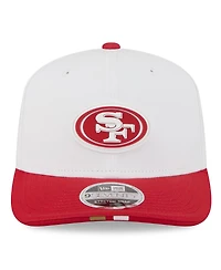 New Era Men's White/Scarlet San Francisco 49ers 2025 Nfl Training Camp 9SEVENTY Adjustable Hat