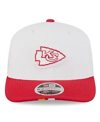 New Era Men's White/Red Kansas City Chiefs 2025 Nfl Training Camp 9SEVENTY Adjustable Hat
