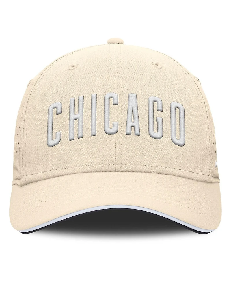 Nike Men's Cream Chicago Cubs Rise Performance Flex Hat