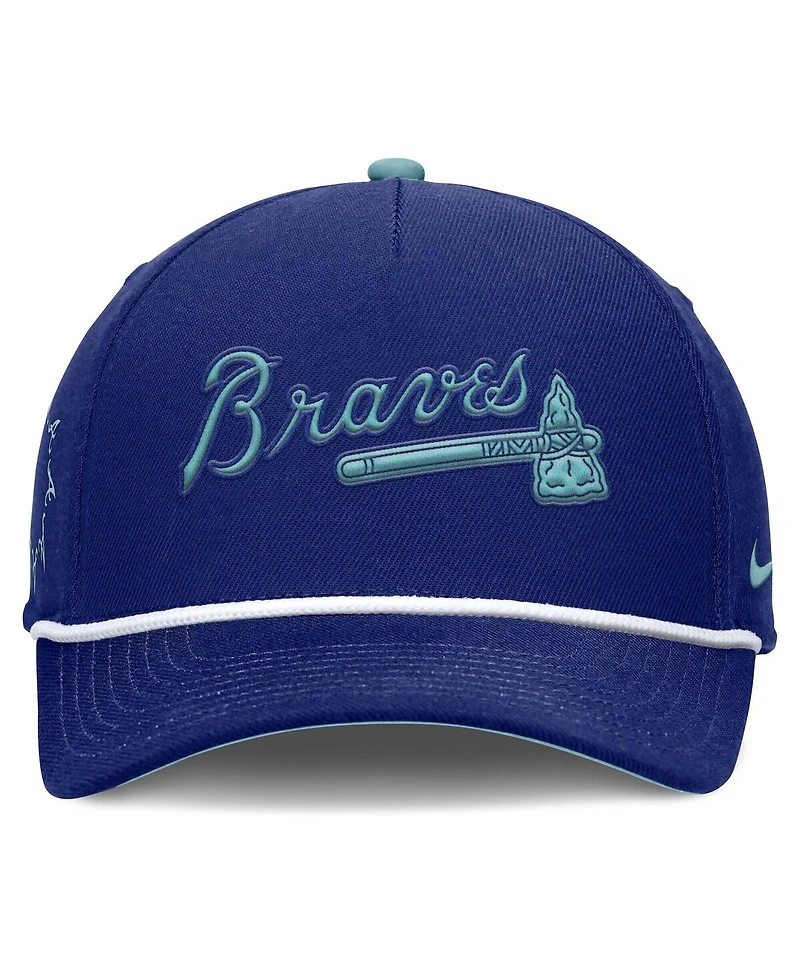 Nike Men's Royal Atlanta Braves Father's Day Rise Adjustable Hat