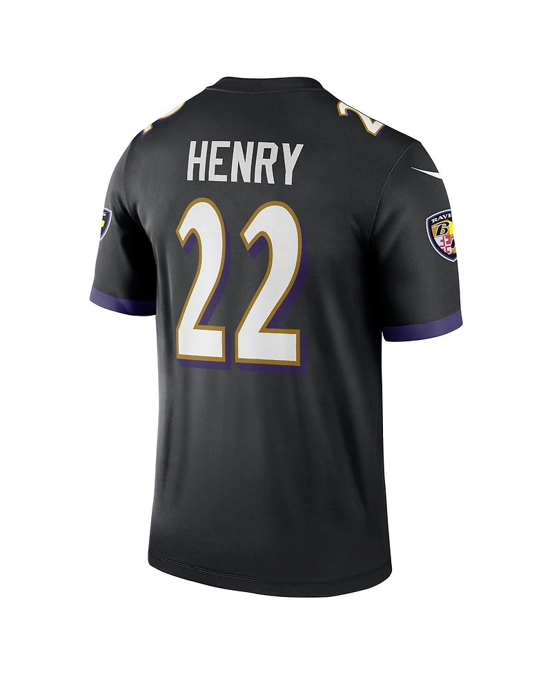 Nike Men's Derrick Henry Black Baltimore Ravens Alternate Legend Jersey