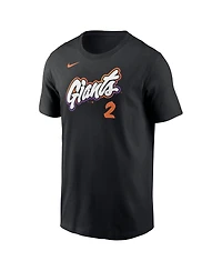 Nike Men's Willy Adames Black San Francisco Giants 2025 City Connect Fuse Name Number T-Shirt