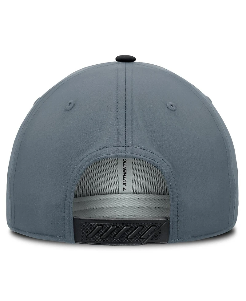 Fanatics Men's Black/Charcoal Utah Mammoth Primary Logo Adjustable Hat