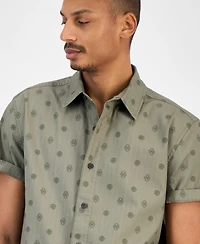 Sun + Stone Men's Printed Short-Sleeve Shirt, Macy's Exclusive