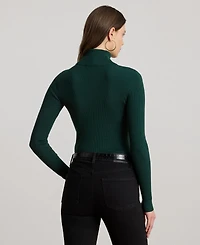 Lauren Ralph Ribbed Turtleneck Sweater