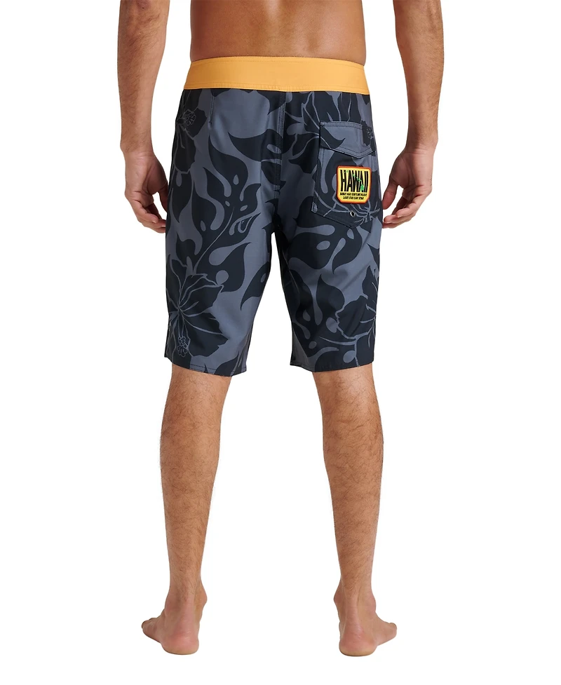 Quiksilver Men's Surfsilk Hibiscus Straight Boardshorts