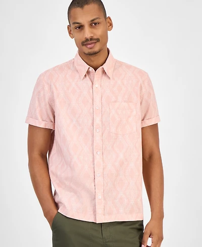 Sun + Stone Men's Printed Short-Sleeve Shirt, Macy's Exclusive