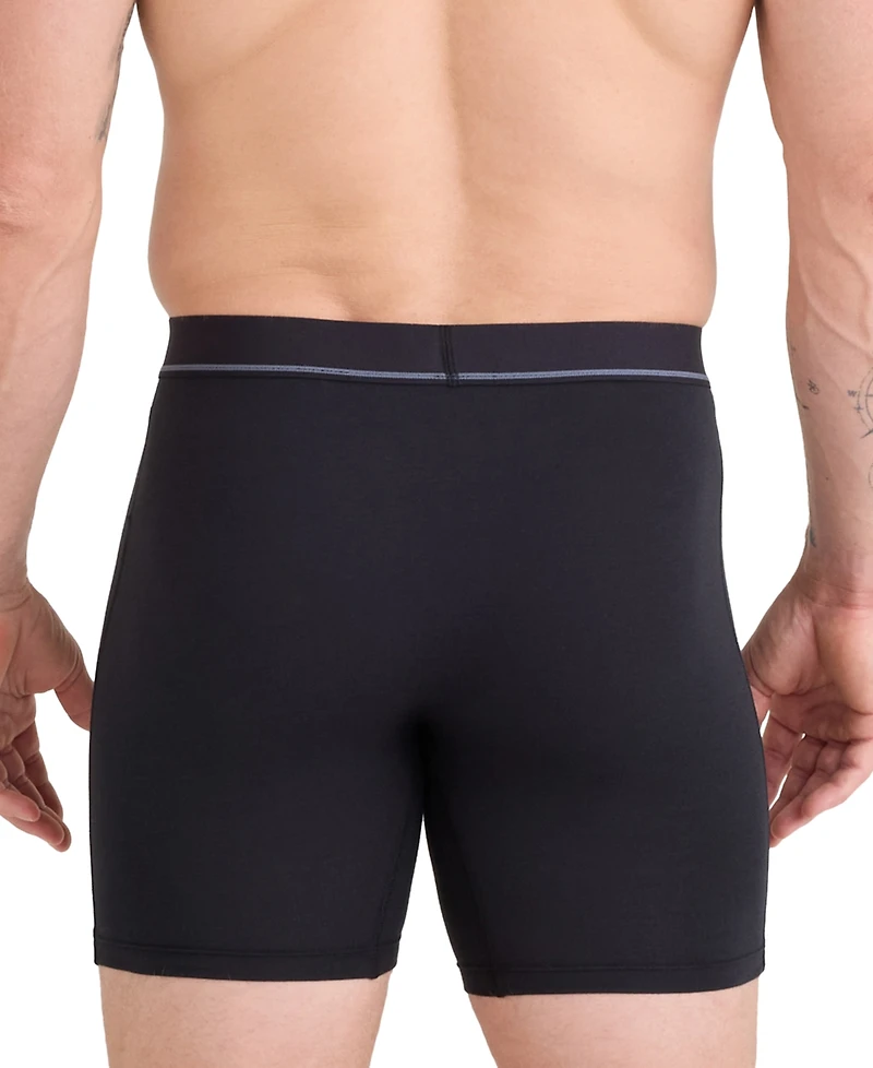 Saxx Men's 3pk. Essential Cotton Logo Boxer Briefs