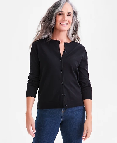 Style & Co Women's Button-Down Long-Sleeve Cardigan, Created for Macy's