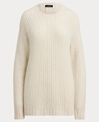 Lauren Ralph Women's Herringbone Oversize Sweater