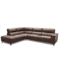 Wyndill 2-Pc. Leather Sectional with 1 Power Recliner, Exclusively at Macy's