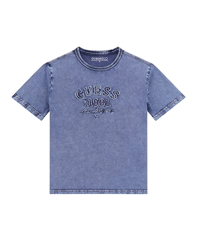 Guess Big Boys Garment Dye Short Sleeve T-Shirt