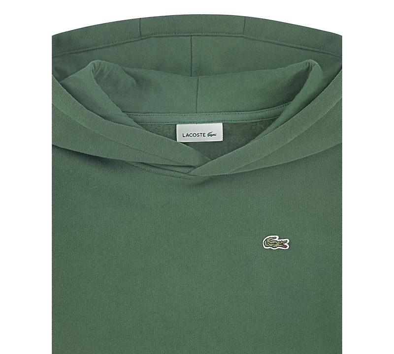Lacoste Big Boys Core Fleece Pullover Hoodie