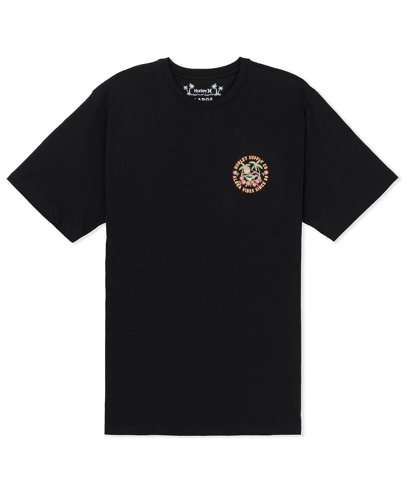 Hurley Men's Hawaiian Island Short Sleeve T-Shirt