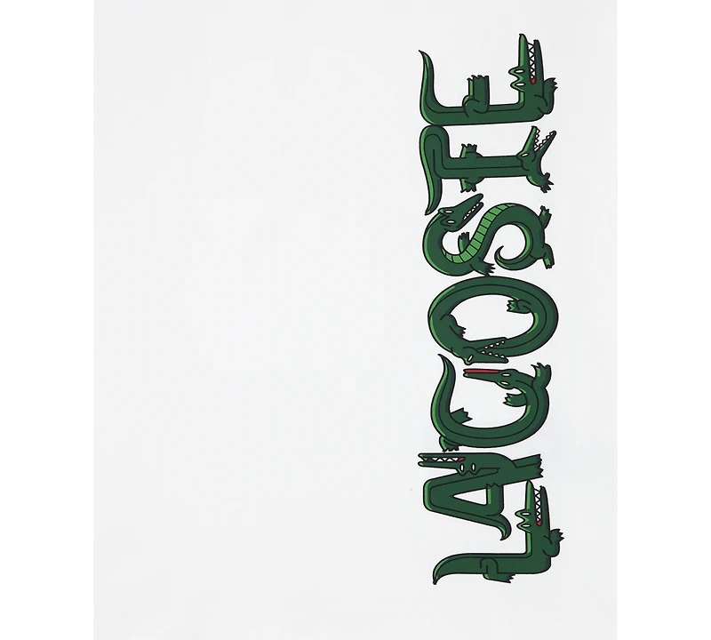 Lacoste Big Boys Cotton Croc Letter Graphic T-Shirt