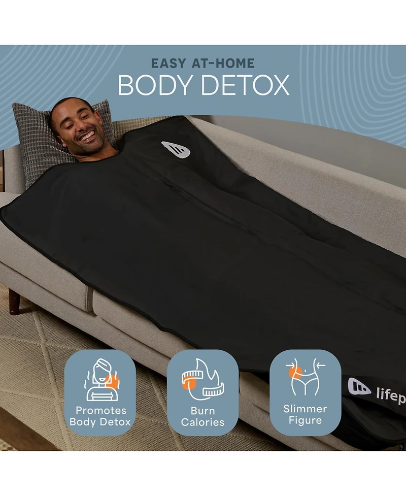 LifePro RejuvaWrap Infrared Sauna Blanket with Adjustable Heat Settings for Detox, Relaxation & Muscle Recovery