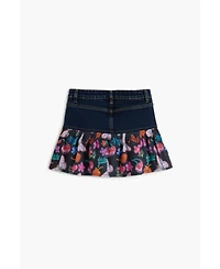 Desigual Girls Girls's Denim ruffle miniskirt