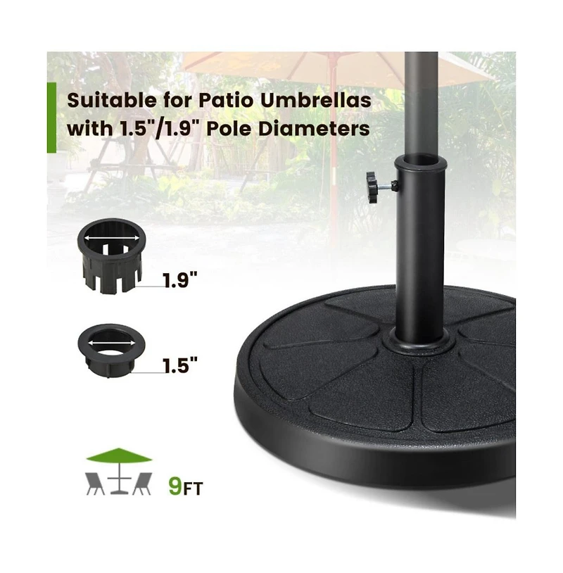31LBS 18 Inch Round Outdoor Umbrella Base