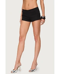 Edikted Women's Dinah Denim Micro Shorts