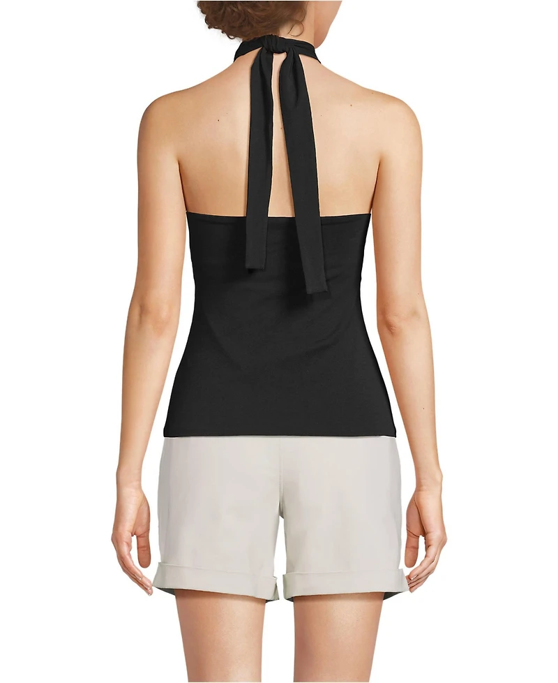 Lands' End Women's Slender Twist Front Halter Top