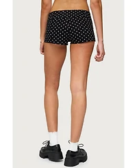 Edikted Women's Twyla Polka Dot Stretch Shorts