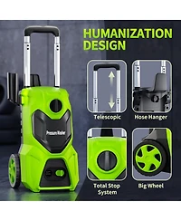3300 Psi 2.0 Gpm Electric Pressure Washer with Foam Cannon & Hose Reel