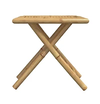 vidaXL Folding Patio Table 17.7"x17.7"x17.7" Bamboo
