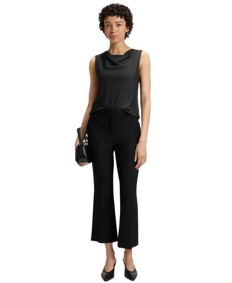 Boss by Hugo Women's Sleeveless Cowl-Neck Silk Blouse