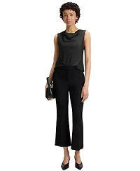 Boss by Hugo Women's Sleeveless Cowl-Neck Silk Blouse