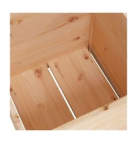 vidaXL Garden Planters 2 pcs 23.6"x23.6"x23.6" Solid Wood Pine