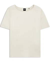 Boss by Hugo Women's Stretch-Silk Regular-Fit T-Shirt