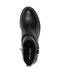 Easy Spirit Women's Lannie Buckle Strap Block Heel Booties