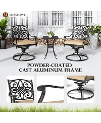Mondawe Outdoor Swivel Dining Armchair