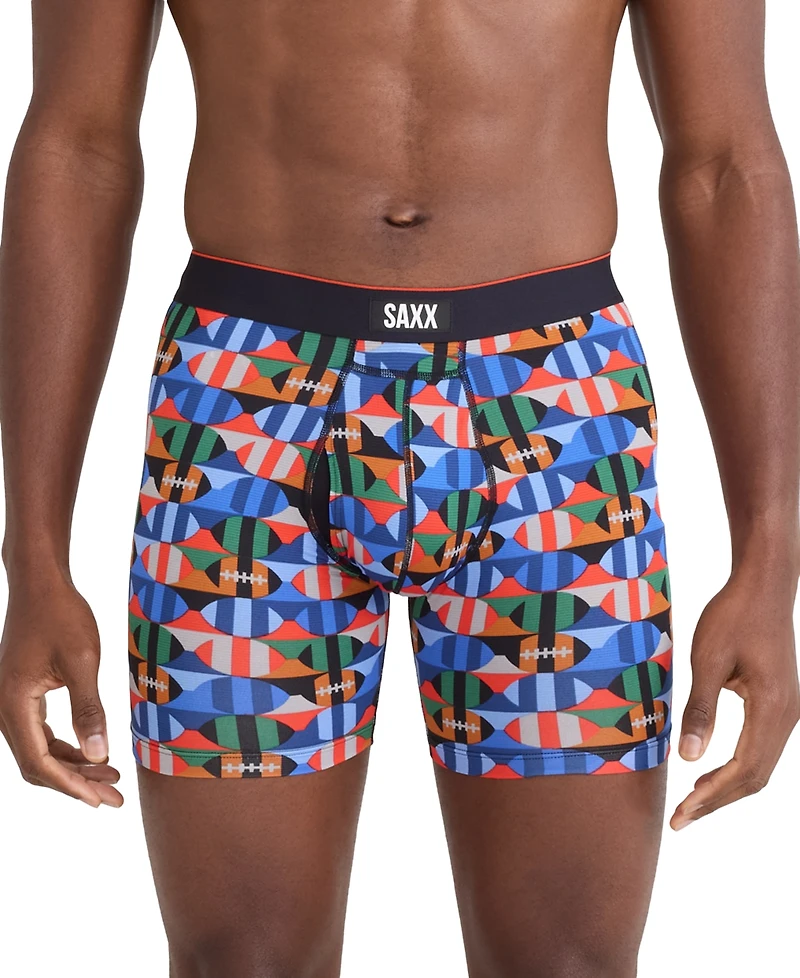Saxx Men's Multi-Sport Printed Mesh Boxer Briefs