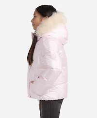 abercrombie kids Girls Shiny Ultra Puffer Jacket