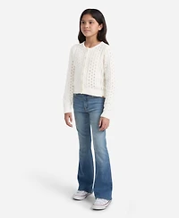 abercrombie kids Girls Cropped Cable Cardigan Sweater