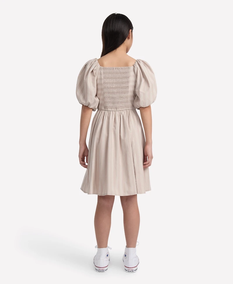 abercrombie kids Girls Emerson Puff Sleeve Mini Dress