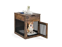 2-In-1 Dog House with Drawer and Wired Wireless Charging