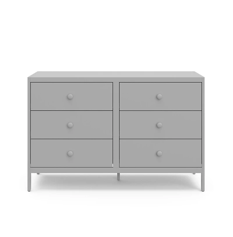 Graco Universal 6 Drawer Dresser - Pebble Gray