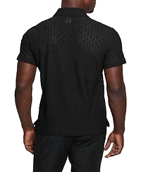Guess Men's Reeves Woven Short Sleeve Button-Up Shirt