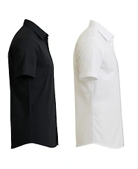Galaxy By Harvic Men's 2-Pack Slim Fit Button-Down Shirt