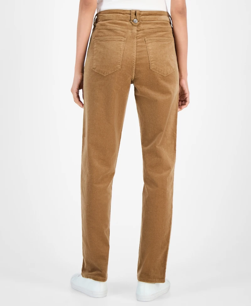 Nautica Jeans Women's Mid-Rise Corduroy Pants