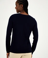 Tommy Hilfiger Women's Cotton Crest Crewneck Sweater
