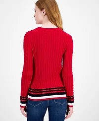 Tommy Hilfiger Women's Cotton Cable Knit Sweater