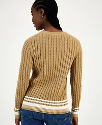 Tommy Hilfiger Women's Cotton Cable Knit Sweater