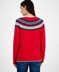 Tommy Hilfiger Women's Polar Bear Fair Isle Sweater
