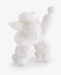 Holiday Lane Pastel Shine White Poodle Ornament, Macy's Exclusive