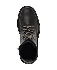 Nine West Women's Jarret Embellished Lug Sole Combat Boots