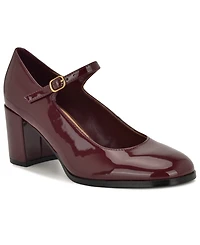 Nine West Women's MaryJ Mary Jane Block Heel Pumps