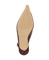 Nine West Women's Ashlea Slingback Kitten Heel Pumps